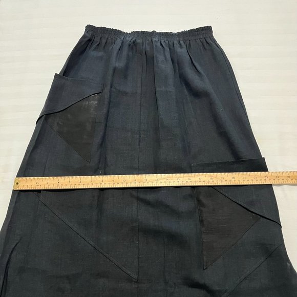 Krakerz 100% Linen Maxi Skirt Size L - Picture 7 of 11